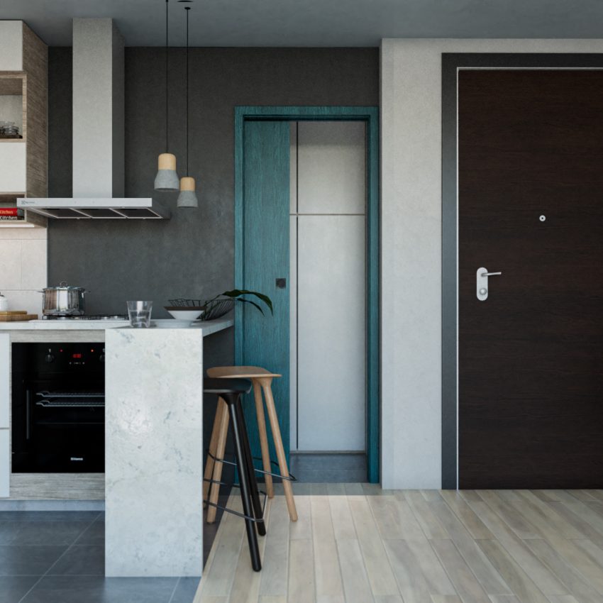 Cocina-frontal Apartaestudio