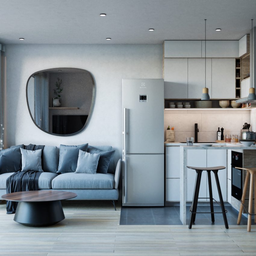 Cocina-Sala Apartaestudio